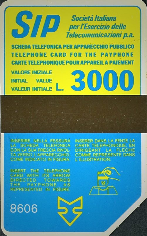 Sida "Terzo gruppo" - code 8606