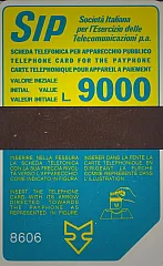 Sida "Terzo gruppo" - code 8606