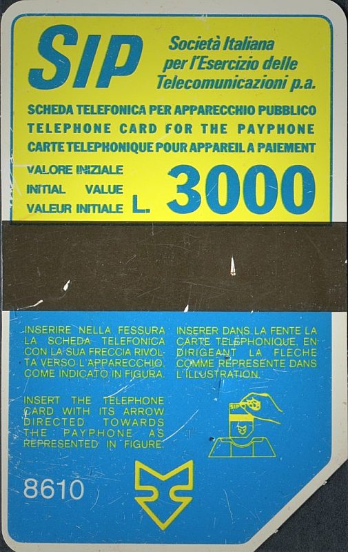 Sida "Terzo gruppo" - code 8610