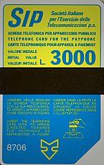 Sida "Terzo gruppo" - code 8706