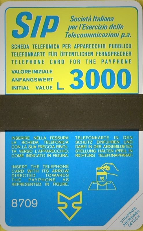 Sida "Terzo gruppo" - code 8709