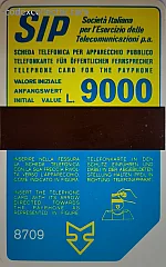 Sida "Terzo gruppo" - code 8709 (L. 9.000)