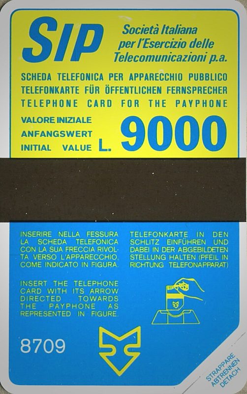 Sida "Terzo gruppo" - code 8709