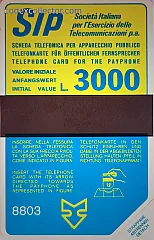 Sida "Terzo gruppo" - code 8803 (L. 3.000 non emessa)