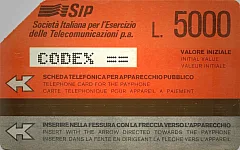 Serie Rossa - 8 alfanumeric code