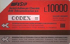 Serie Rossa - 8 alfanumeric code