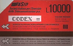 Serie Rossa - 8 alfanumeric code