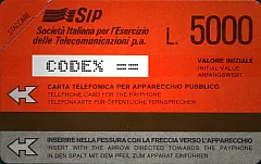 Serie Rossa - 8 letter code (Italian/German languages)