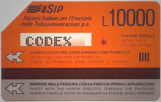Serie Rossa - 8 alfanumeric code with *