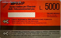 Serie Rossa - riquadro bianco (L. 5.000 italiano/tedesco)