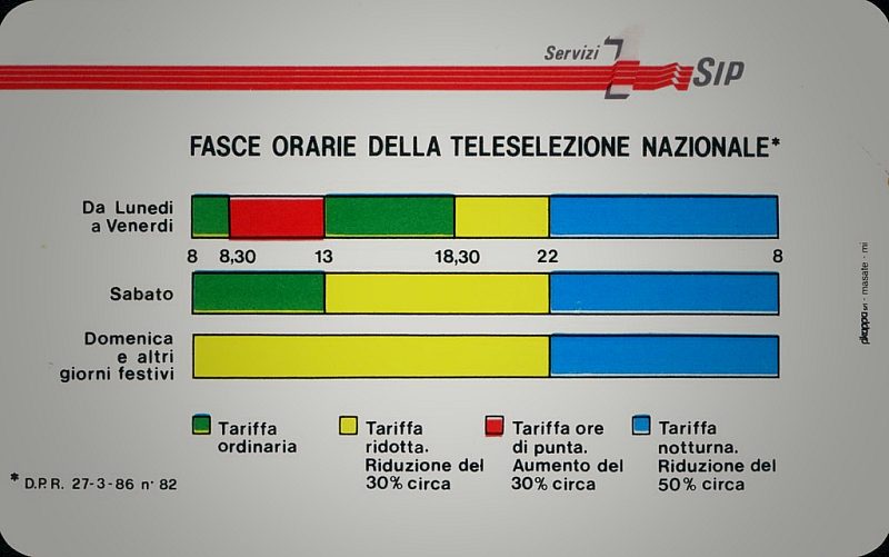 Fasce Orarie - Servizi 1 (Non Emessa)