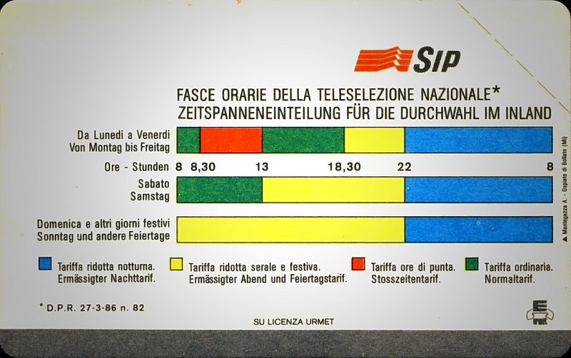 Fasce Orarie (Italian/German languages)