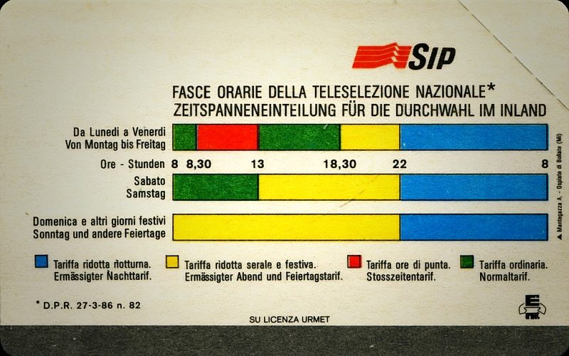 Fasce Orarie (Italian/German languages)