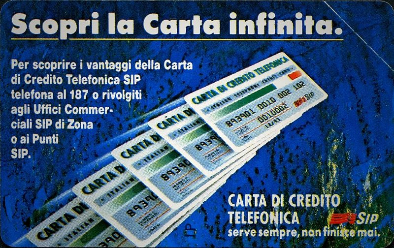 Carta Infinita - Tipo B (short Serial Number)