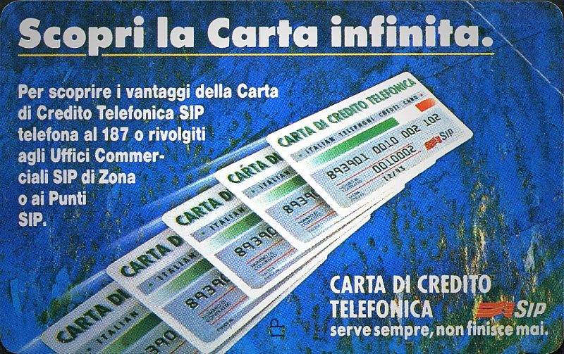 Carta infinita - Tipo B (long Serial Number)