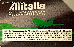 Alitalia - Mille Miglia (L. 5.000) · Fronte