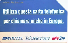 Iritel - Teleselezione (L. 5.000)