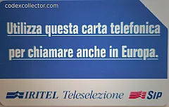 Iritel - Teleselezione (L. 10.000)