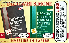 Ed. Simone - Dizionari (L. 10.000)