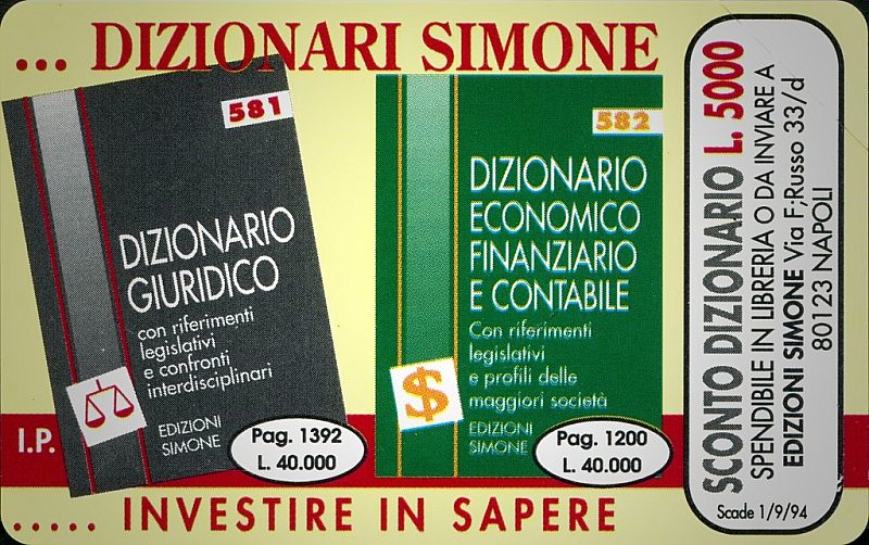 Ed. Simone: Dizionari (Italian/German languages)