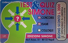 Ed. Simone - Test E Quiz (L. 10.000)