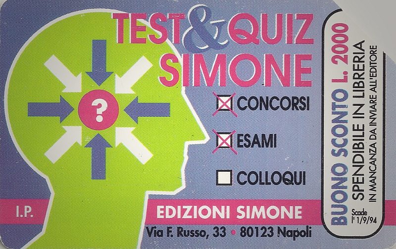 Ed. Simone - Test E Quiz