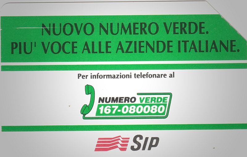 Nuovo numero verde. Più voce