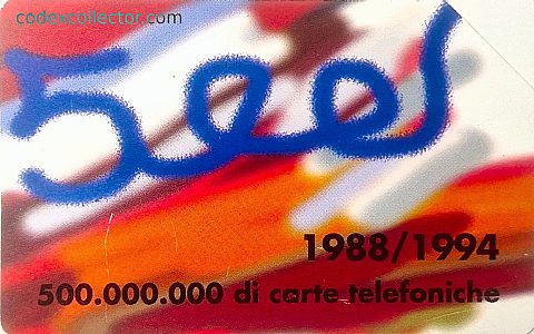 500 Milioni di Carte Telefoniche