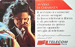 Abbonati al servizio - Avviso Di Chiamata (L. 10.000)