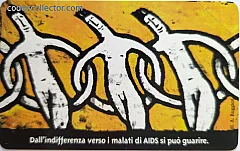 Campagna Prevenzione AIDS - L'indifferenza (L. 10.000)
