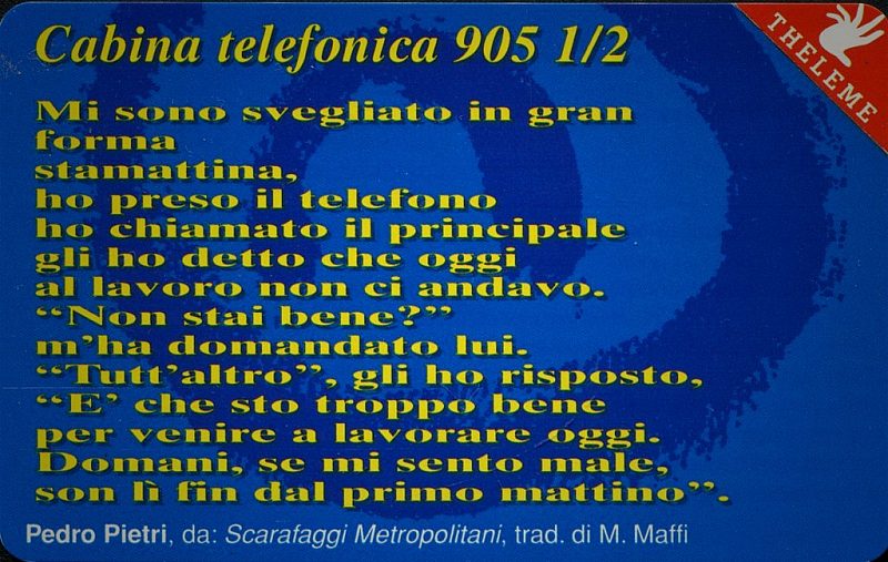 Venezia Poesia - Cabina Telefonica 905