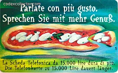 Parlate con più gusto - Pizza (L. 5.000)
