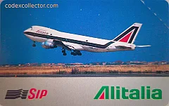 Alitalia - Aereo In Decollo (L. 10.000)