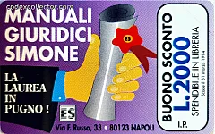 Edizioni Simone - La Laurea in Pugno (L. 1.000)