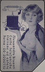 Woman With Telephone (Unofficial Overprinted)