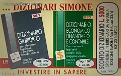 Ed. Simone - Dizionari (L. 1.000)