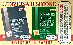 Ed. Simone - Dizionari (L. 1.000)