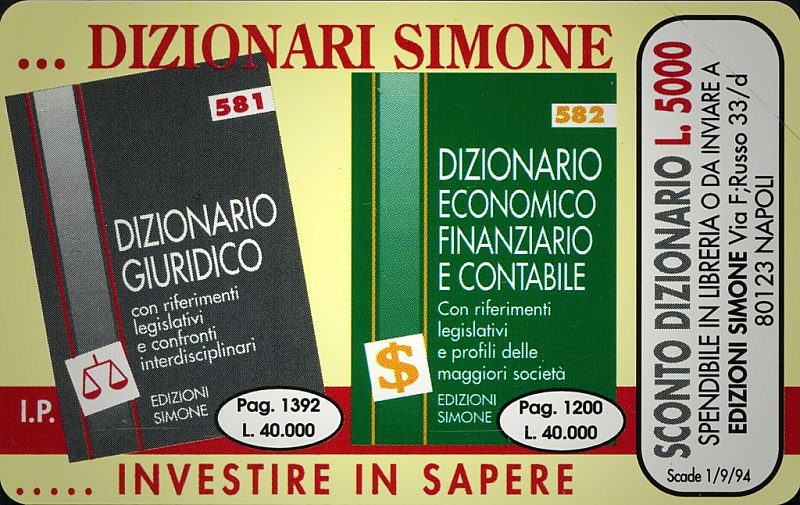 Ed. Simone - Dizionari