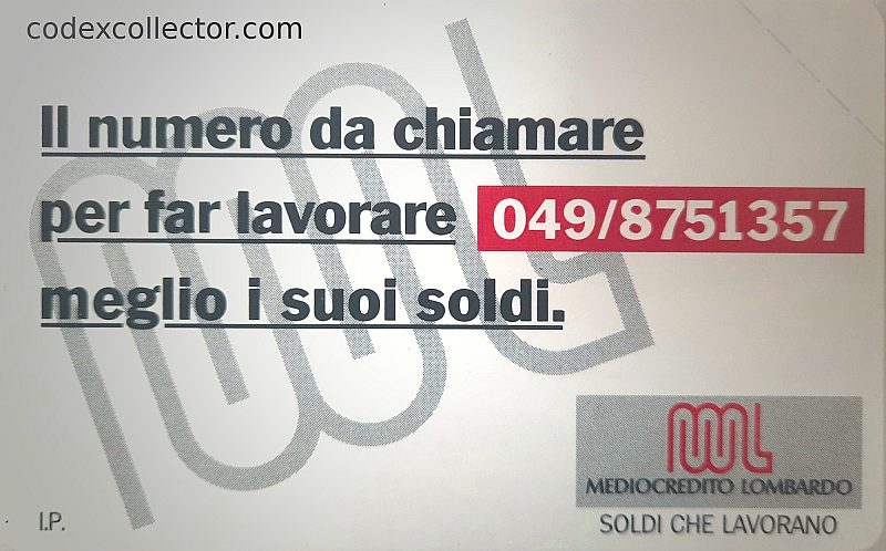 Mediocredito Lombardo/049 (Alfanumerica)
