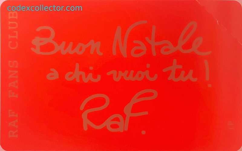 Auguri da Raf