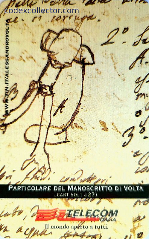 Particolare Del Manoscritto Di Volta