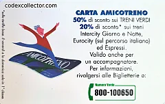 Carta Amicotreno - Locomotiva Elettrica E464 (L. 10.000)