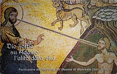 Particolare Del Mosaico Del Duomo Di Monreale