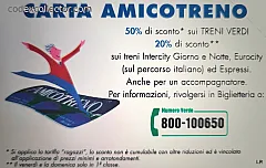 Carta Amicotreno - Locomotiva 740 (L. 10.000)