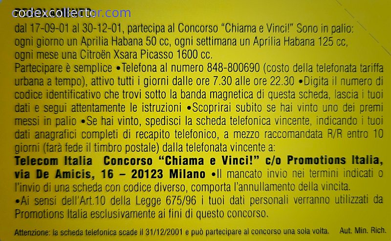 Chiama E Vinci (gialla)