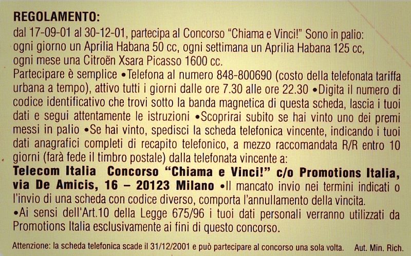 Chiama E Vinci (rosa)