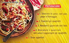 Ricette - Spaghetti Alla Carbonara (L. 10.000)