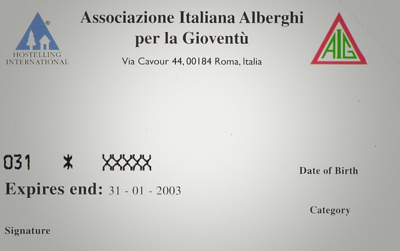AIG Tesseramento Anno 2002