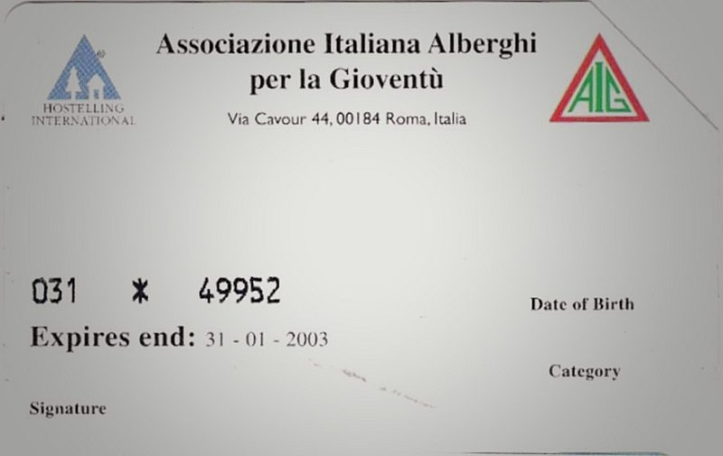 AIG Tesseramento Anno 2002 (Numbered)