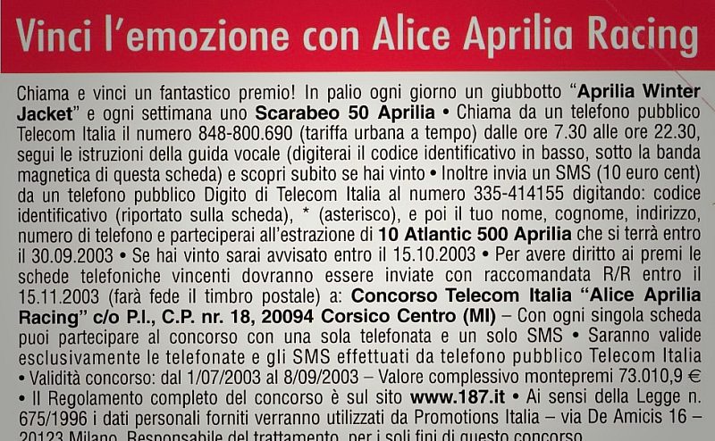 Scatta sui premi